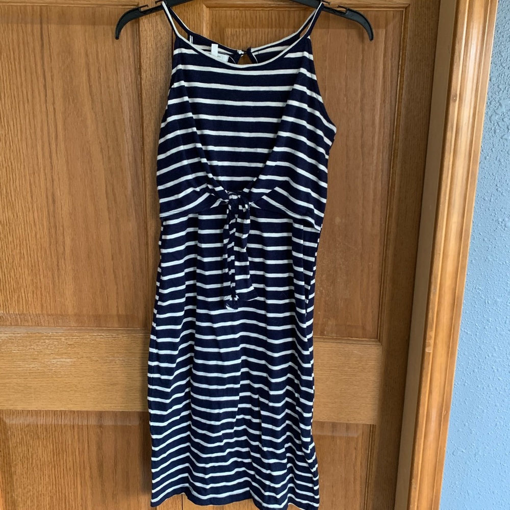 Maurices navy and white striped dress